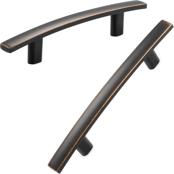 Stylish and durable oil-rubbed bronze cabinet pulls from KOOFIZO