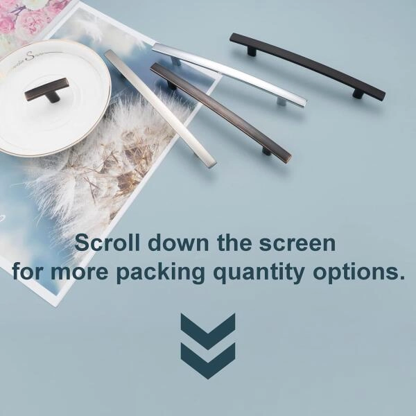 Stylish and durable oil-rubbed bronze cabinet pulls from KOOFIZO