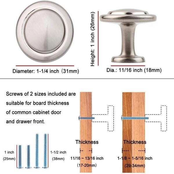 Stylish, functional oil-rubbed bronze cabinet knobs from KOOFIZO