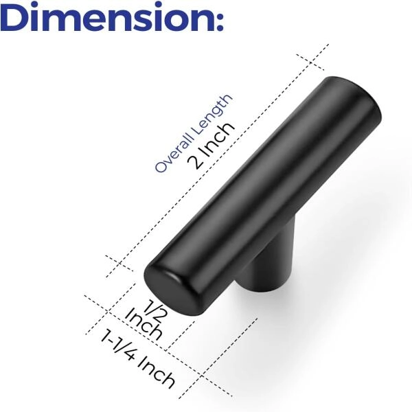 Cabinet Pulls Matte Black Stainless Steel Kitchen Drawer