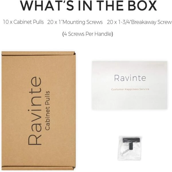 Cabinet Pulls Matte Black Stainless Steel Kitchen Drawer