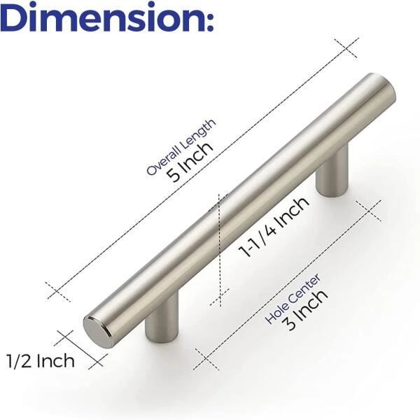 Durable stainless steel cabinet pulls