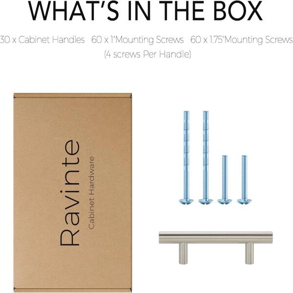 Durable stainless steel cabinet pulls