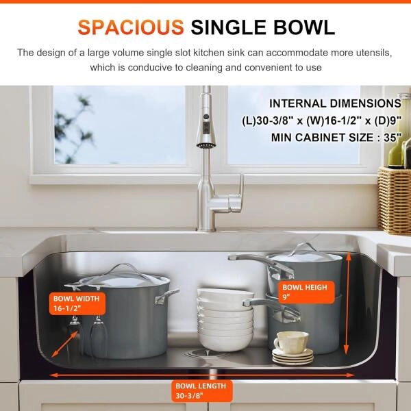 Kitchen Sinks Single Bowl Round
